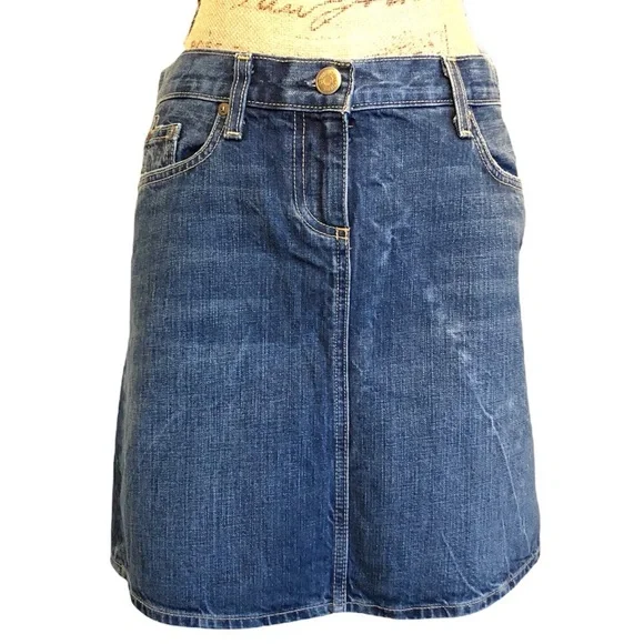 J.Crew 100% Cotton Denim Mini Skirt Size M - Picture 8 of 12